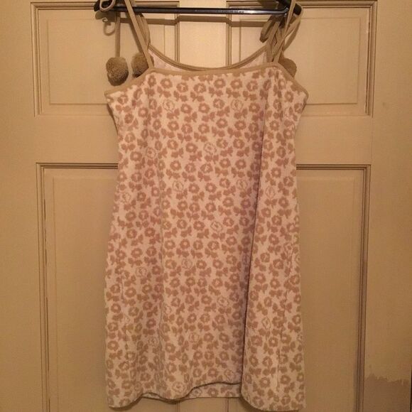 Teddy Fresh Tan Women’s Floral Jacquard Terry Dress - Picture 5 of 8